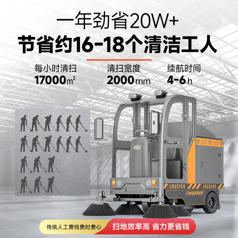 荣事达扫地机 RS-CAR180驾驶式扫地机
