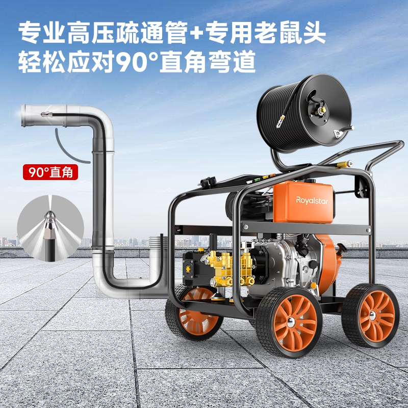 荣事达管道疏通机物业小区市政下水道疏通神器